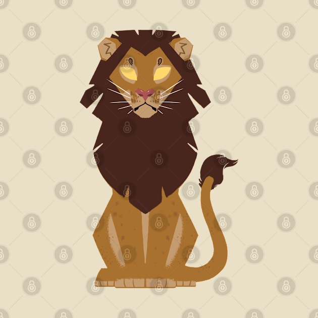 Minimalist Lion by ZTheCrazed