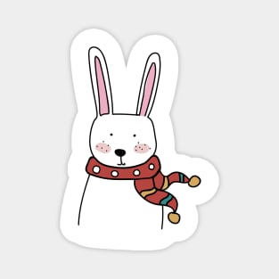 Cute handdrawn Rabbit Magnet