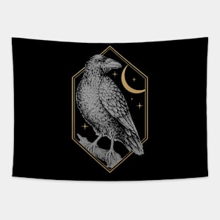 Raven Back Only Tapestry