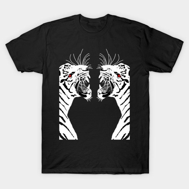 Discover Tiger White - Tigers - T-Shirt
