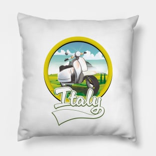 Italy travel logo Pillow