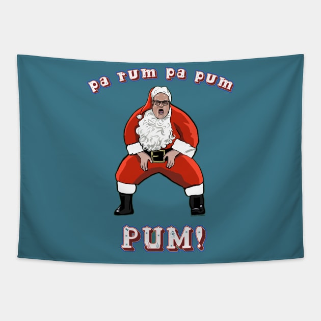 Matt Foley ~ Motivational Santa Tapestry by FanboyMuseum