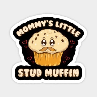 Adorable Mommy's Little Stud Muffin Young Son Pun Magnet