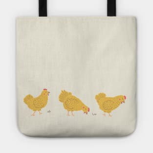 Hens on a Walk Tote