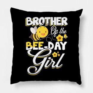 Brother of The Bee Day Girl Bee Birthday Party Theme Pillow