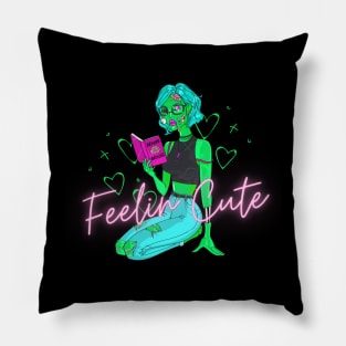 Feelin Cute Zombie Pillow