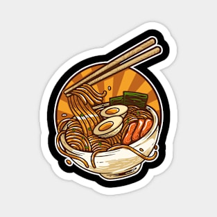 vintage ramen noodle Magnet