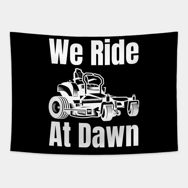 We Ride At Dawn Tapestry by HobbyAndArt