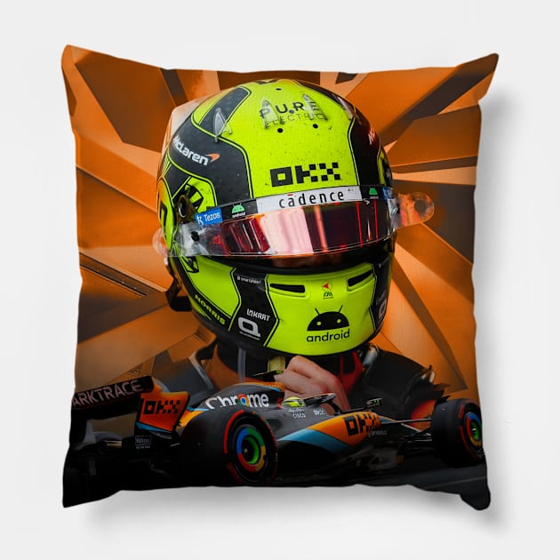 Lando Norris 2023 Pillow by F1LEAD