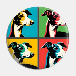 Italian Greyhound Pop Art - Dog Lovers Pin