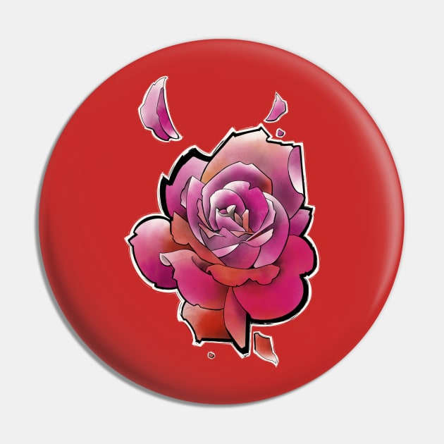 pink rose flower Pin by weilertsen