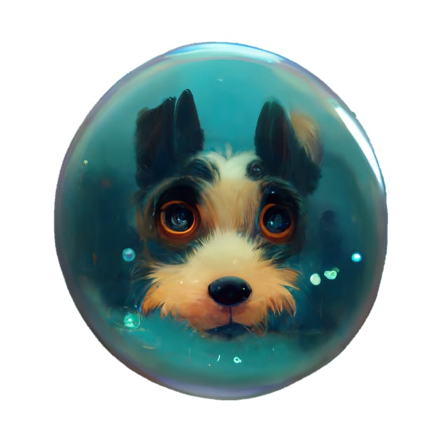 Cute dog in a bubble by Starbuck1992