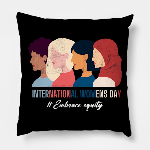 Embrace Equity  Day 2024 For Women Pillow by Kavinsky