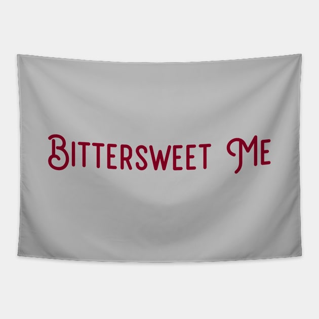 Bittersweet Me, burgundy Tapestry by Perezzzoso