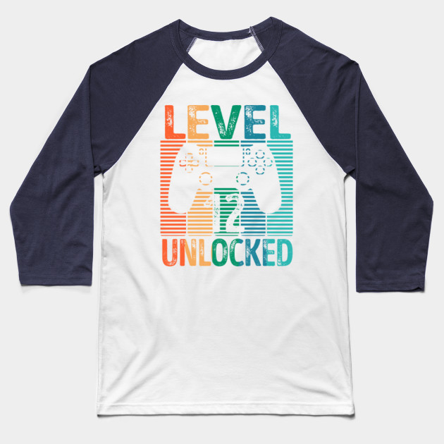 Level 12 Unlocked Funny Video Games Kids T-Shirt 12th Birthday Shirt