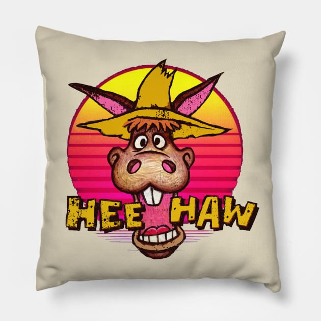 donkey hee haw Pillow by jepriepok133