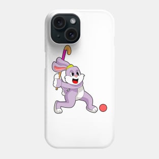 Rabbit Hockey Hockey stick Phone Case