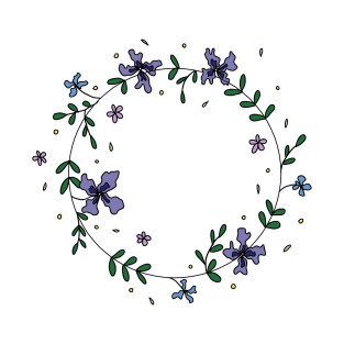 FLOWER WREATH 2 T-Shirt