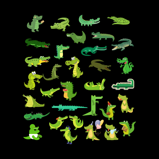 Funny Crocodiles by Funtomass