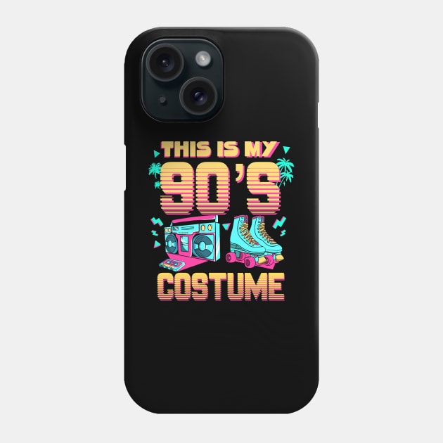 This Is My 90s Costume 1990s 90s Vibes Outfit Retro Party Phone Case by MerchBeastStudio