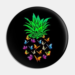 Butterfly Pineapple Pin