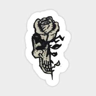 SKULL ROSE Magnet