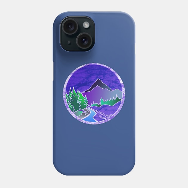 Mountain Stream Batik Phone Case by Aurora X