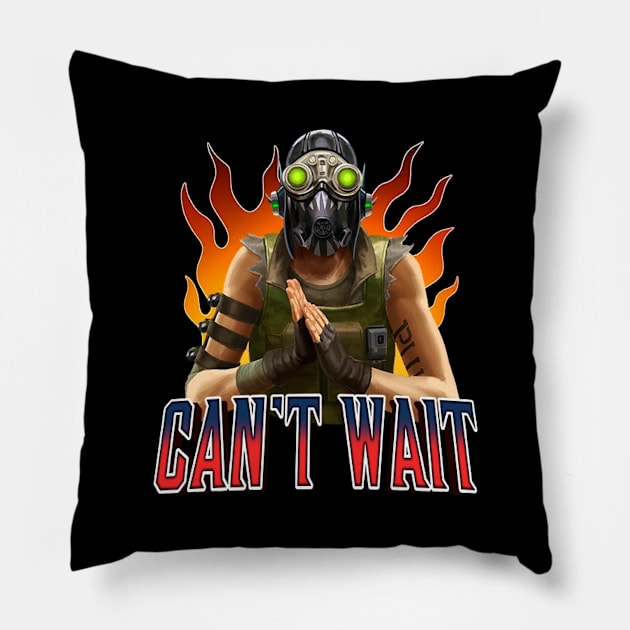 Octane - Can't Wait Pillow by Paul Draw