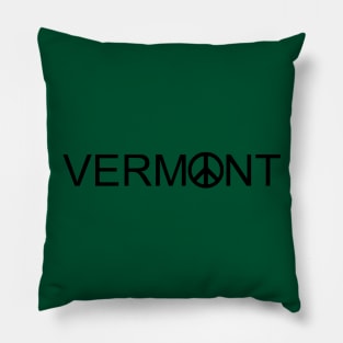 Vermont Peace Sign Pillow