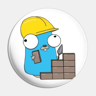 Builder Gopher Pin