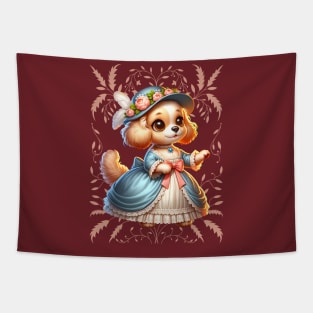 Regency cute dog Tapestry