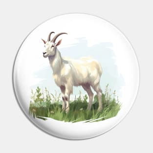 White Goat Pin