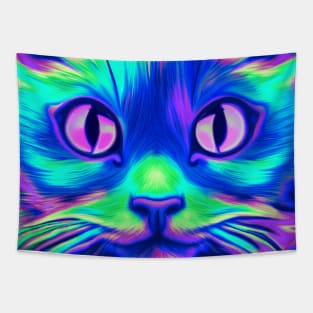 Trippy Kitty Tapestry