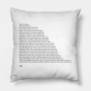 Glee Quotes Pillow