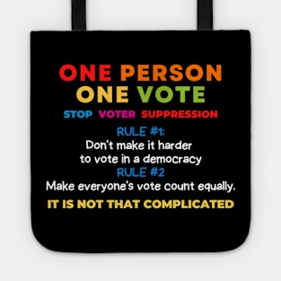 One Person = One Vote Tote