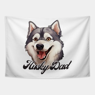 HuskyDad T-Shirt - Dog Lover Gift, Pet Parent Apparel Tapestry