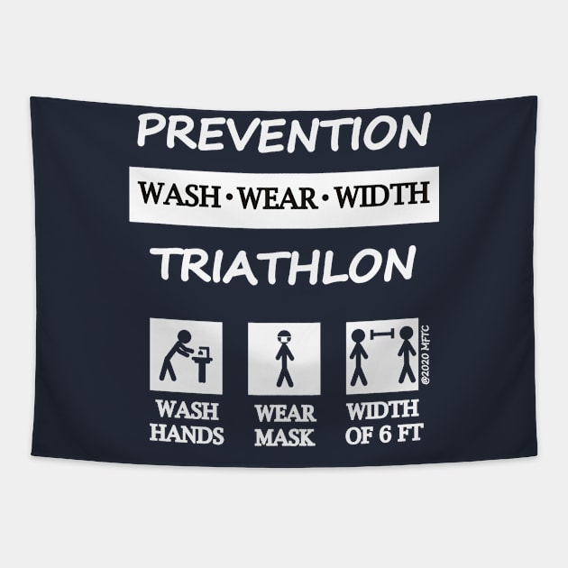 Quarantine, Social Distance, Pandemic, Prevention Tee Tapestry by March Forth Travel Club