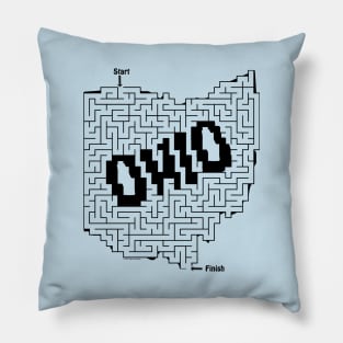 Ohio Maze Puzzle Pillow