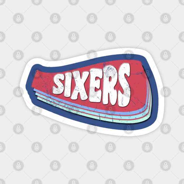 nba sixers Magnet by Lula Popart