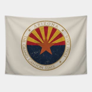 Vintage Arizona State USA United States of America American Flag Tapestry