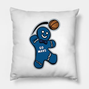 Dallas Mavericks Gingerbread Man Pillow