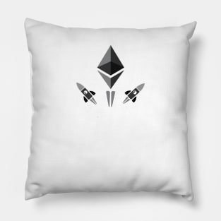 Ethereum To The Moon Crypto Currency Shirt Hodl your Ether Pillow