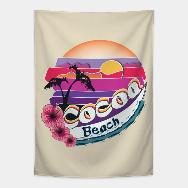 Cocoa beach Tapestry by ArteriaMix