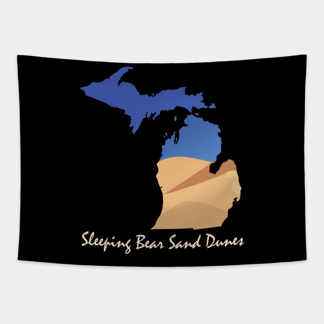 Sleeping Bear Sand Dunes Tapestry by UnderwaterSky