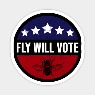 Fly Will Vote - Fly On Mike Pence - Presidential Debate Magnet