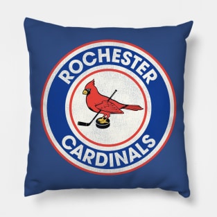 Defunct Rochester Cardinals Hockey Team Pillow