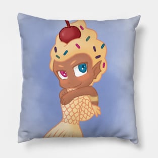 Birthday Cake Ice Cream Mermaid Pillow