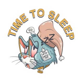 Cat Cartoons - Time to sleep T-Shirt