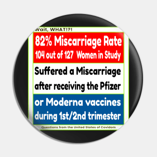 WAIT, WHAT!?! US OF COVIDOM - CDC FUNDS STUDY THAT SHOWS 104 OUT OF 127 MISCARRIED AFTER JAB Pin