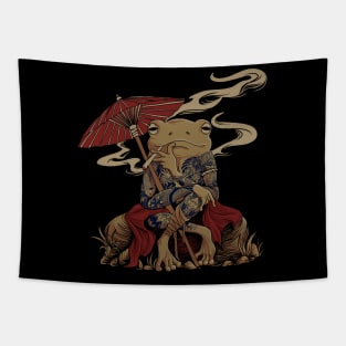 Japanese Frog Chill Tapestry